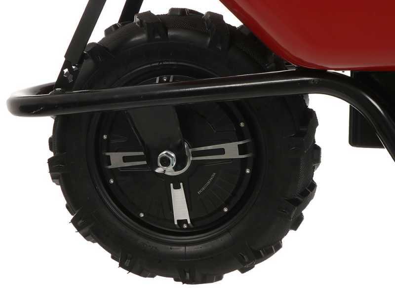 Brouette &eacute;lectrique avec roues traktor GeoTech CAR 150A - Batterie de 24V/12Ah