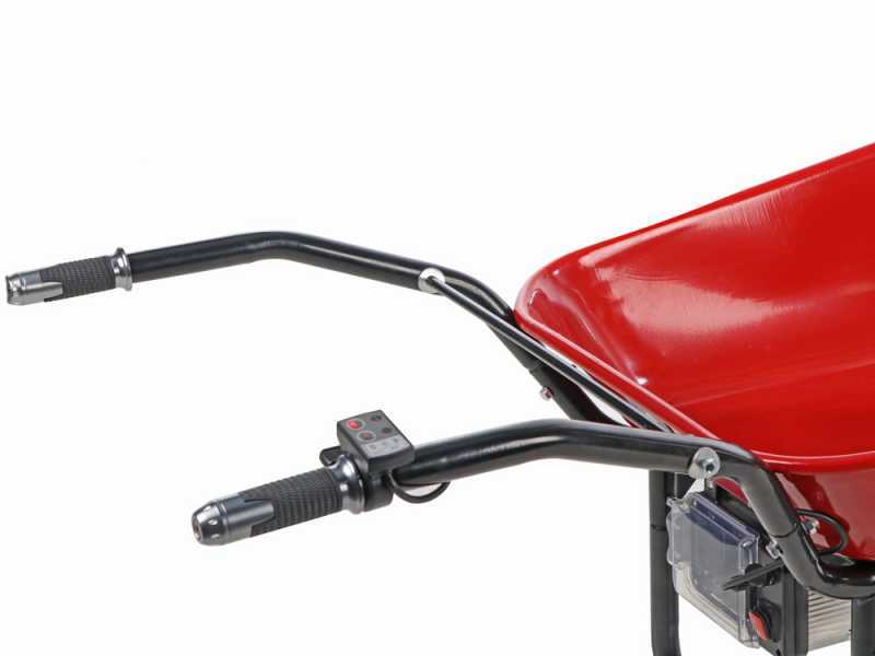 Brouette &eacute;lectrique avec roues traktor Geotech CAR 260T-100 - Batterie de 40V et 6 Ah