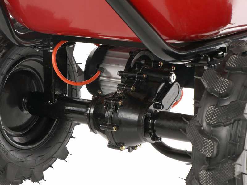 Brouette &eacute;lectrique avec roues traktor Geotech CAR 260T-100 - Batterie de 40V et 6 Ah