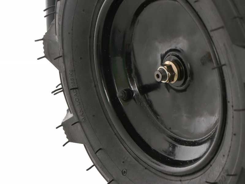 Brouette &eacute;lectrique avec roues traktor Geotech CAR 260T-100 - Batterie de 40V et 6 Ah