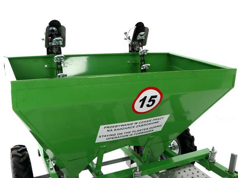 Bomet Gemini - Planteuse de pommes de terre double rang - Roues en caoutchouc