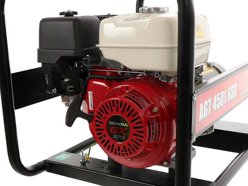 AGT 4501 HSB - Groupe &eacute;lectrog&egrave;ne 4.5 kW monophas&eacute; &agrave; essence - Continu 4.1 kW Monophas&eacute;