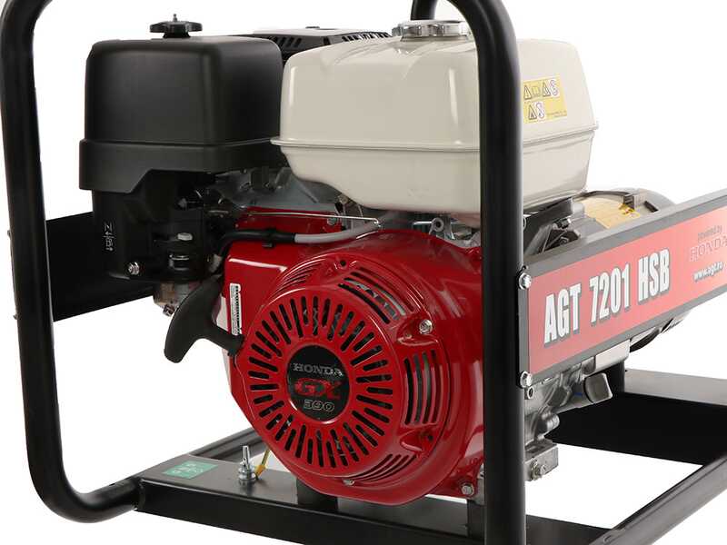 AGT 8503 HSB - Groupe &eacute;lectrog&egrave;ne 6.4 kW triphas&eacute; &agrave; essence - Continu 6 kW Triphas&eacute;