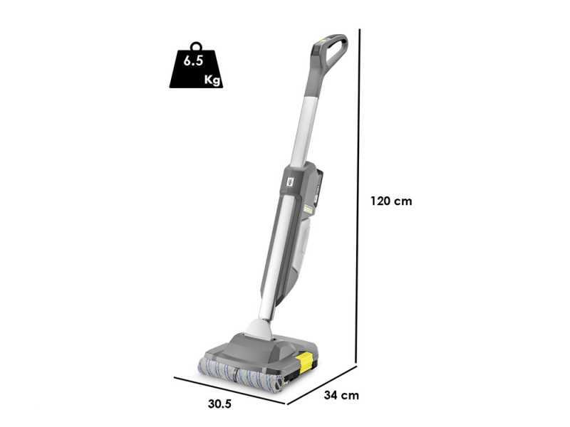 KARCHER BR 30/1 C Bp - Nettoyeur de sols &agrave; batterie 3 en 1 : lave, s&egrave;che, aspire - SANS BATTERIE NI CHARGEUR DE BATTERIE