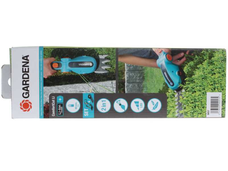 Gardena ComfortCut - Cisaille &agrave; gazon avec batterie int&eacute;gr&eacute;e - 3.6V 3Ah