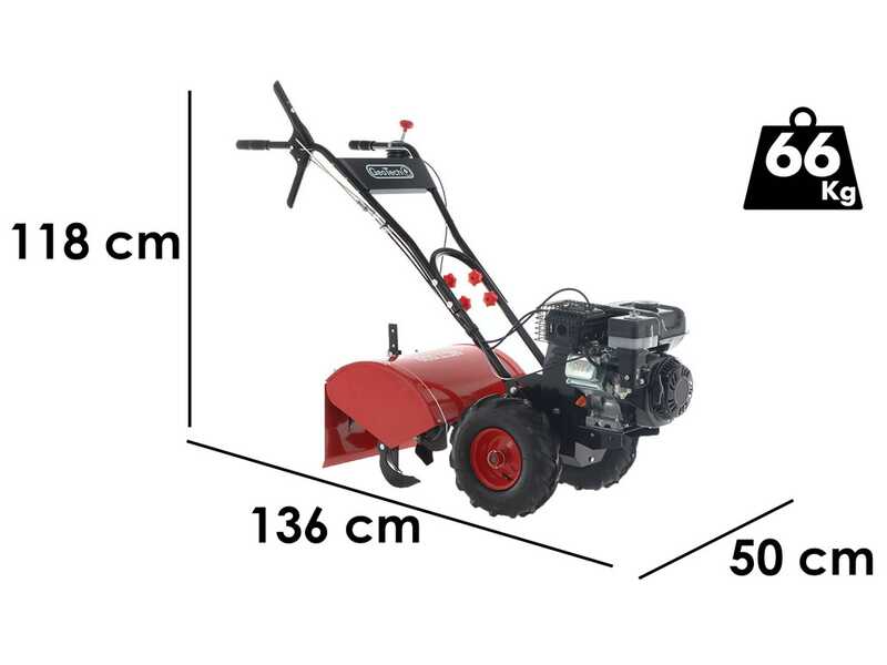 GeoTech MCT 500 - Motoculteur &agrave; essence - Rato R210-S - 7 CV