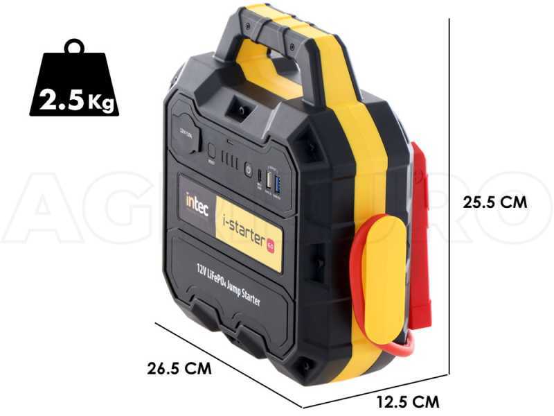 Intec I-STARTER 6.0 - D&eacute;marreur - portable - courant de d&eacute;marrage 1200A