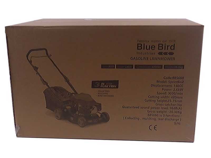 Tondeuse &agrave; pouss&eacute;e Blue Bird Sprint B42 - 3 en 1 - 146 cm3 - Lame de 42 cm