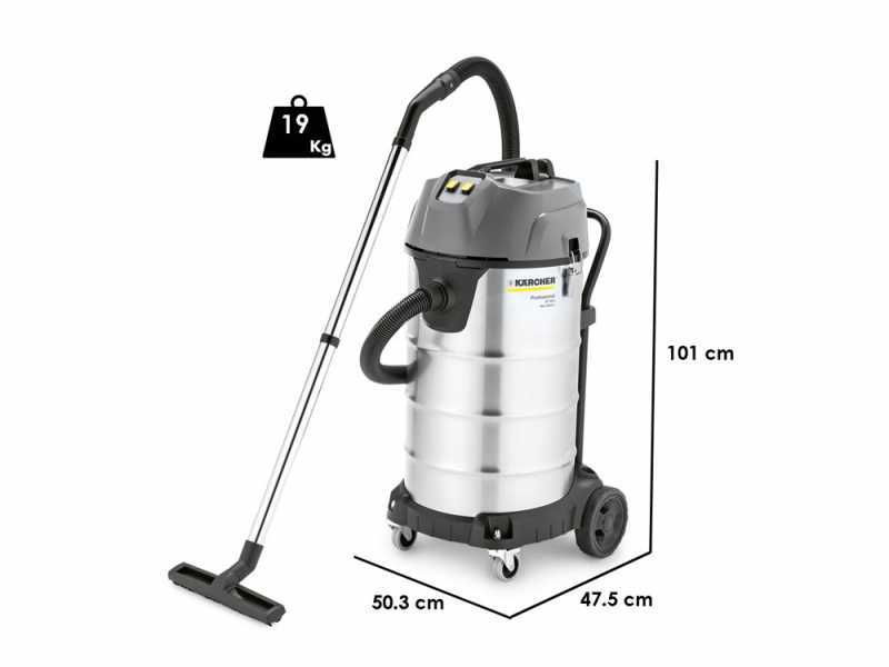 Karcher PRO NT 90/2 Me Classic - Aspirateur solides et liquides - Bidon 90 L - max 2300 W