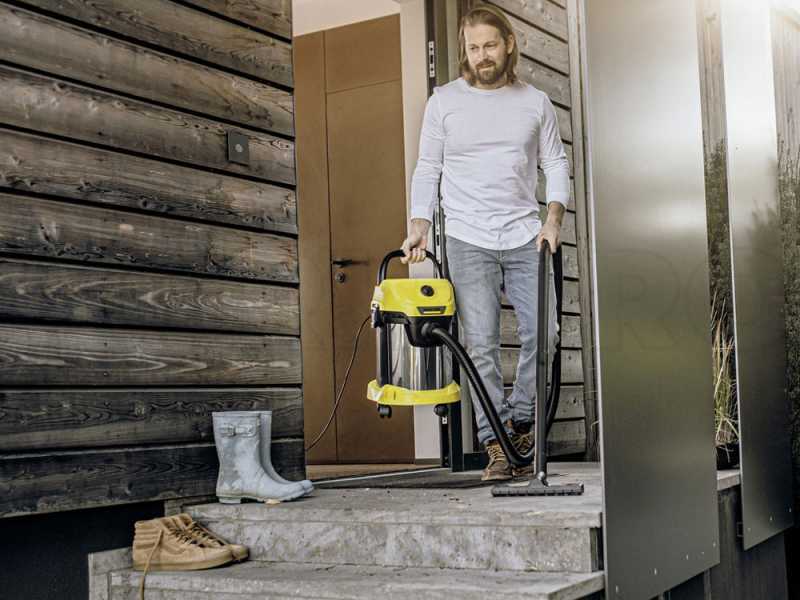 Karcher WD 3 S V-17/4/20 - Aspirateur multifonction - Acier INOX - 17 L