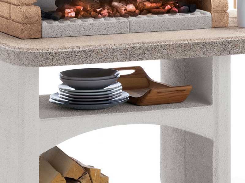 Palazzetti Boavista - Barbecue &agrave; bois et charbon en ma&ccedil;onnerie