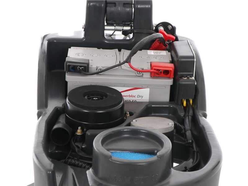 Comet PSW 11 B - Autolaveuse &agrave; batterie - 3 en 1 : lave, s&egrave;che et aspire