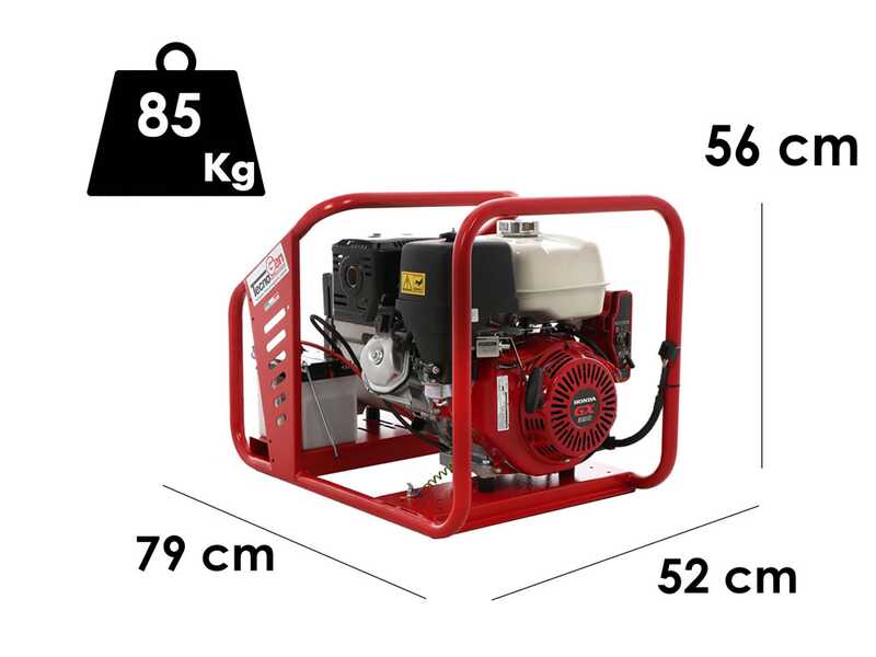 Tecnogen H8000 TE/A - Groupe &eacute;lectrog&egrave;ne triphas&eacute; 6 kW  - Bo&icirc;tier ATS inclus