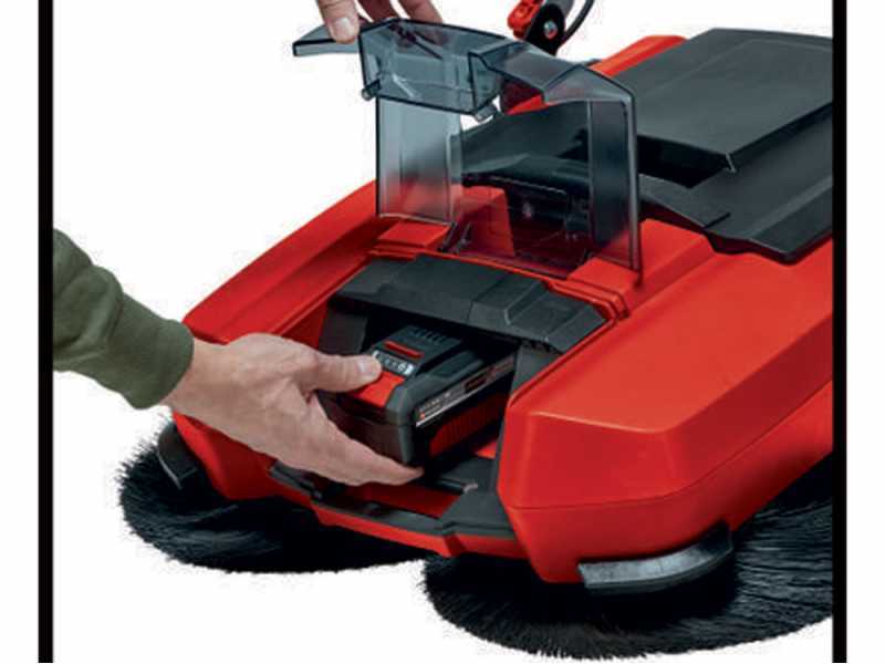 Einhell TE-SW 18/610 Li S - Balayeuse &agrave; batterie avec bac de ramassage - SANS BATTERIE NI CHARGEUR