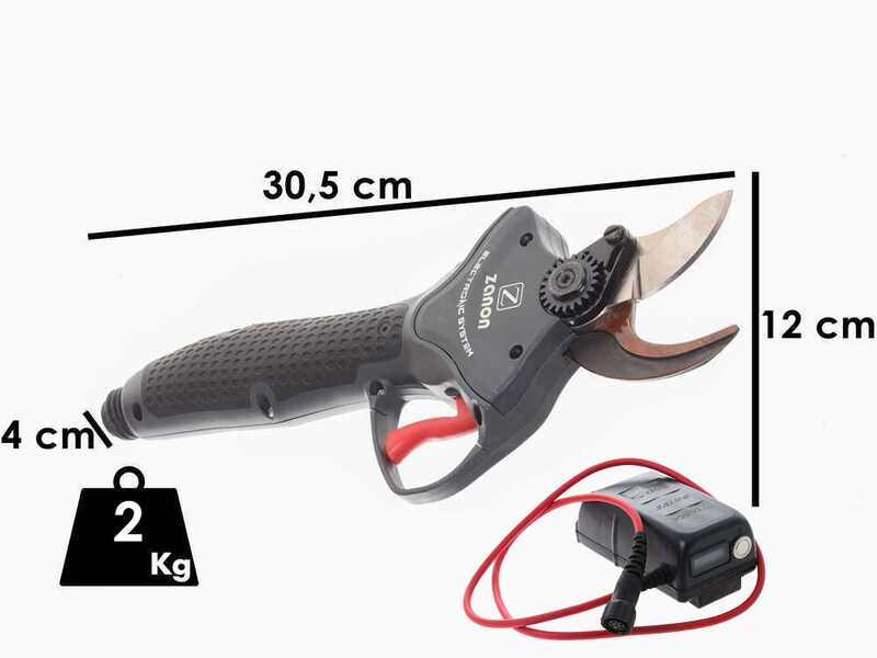 Zanon Tiger SL 38 - S&eacute;cateur &eacute;lectrique de taille - 50.4V 3.2Ah - Diam&egrave;tre de coupe 38 mm