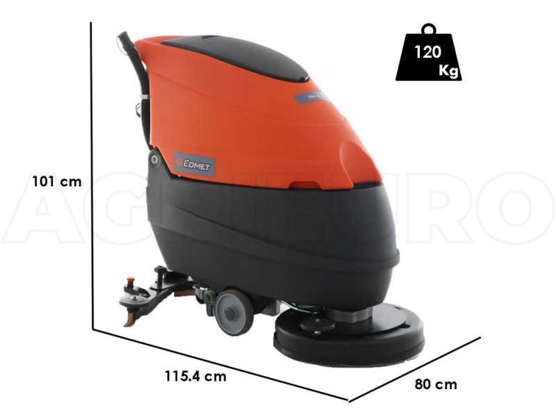 Comet PSW 45 BT - Autolaveuse &agrave; batterie - 3 en 1 : lave s&egrave;che et aspire