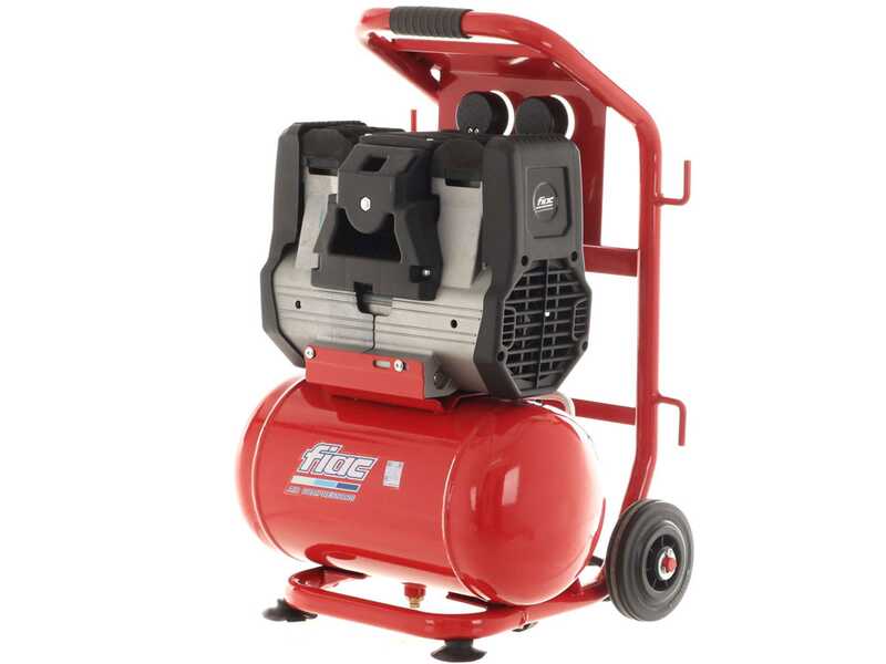 Fiac Magnum XS258 - Compresseur d'air &eacute;lectrique monophas&eacute; insonoris&eacute;, oil-less - Moteur  2 CV - 10 L