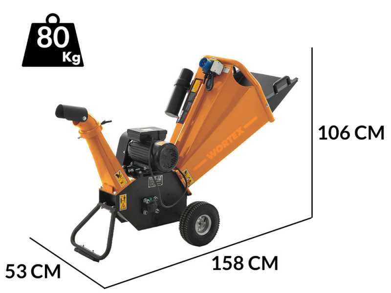 Wortex Drake D300/70E - Broyeur &agrave; moteur &eacute;lectrique - Monophas&eacute; 3 CV