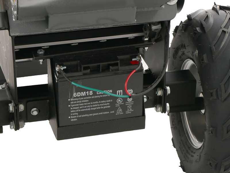 Wortex Drake D420/120L-E - Broyeur de branches thermqiues  - Moteur Loncin G420F avec d&eacute;marrage &eacute;lectrique