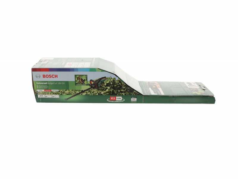 Taille-haie &agrave; batterie au lithium BOSCH UniversalHedgeCut 18 V - lamier de 50 cm - SANS BATTERIE NI CHARGEUR DE BATTERIE