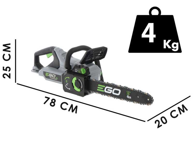 EGO CS1610E 56V - Tron&ccedil;onneuse &agrave; batterie - coupe de 40 cm - SANS BATTERIE NI CHARGEUR