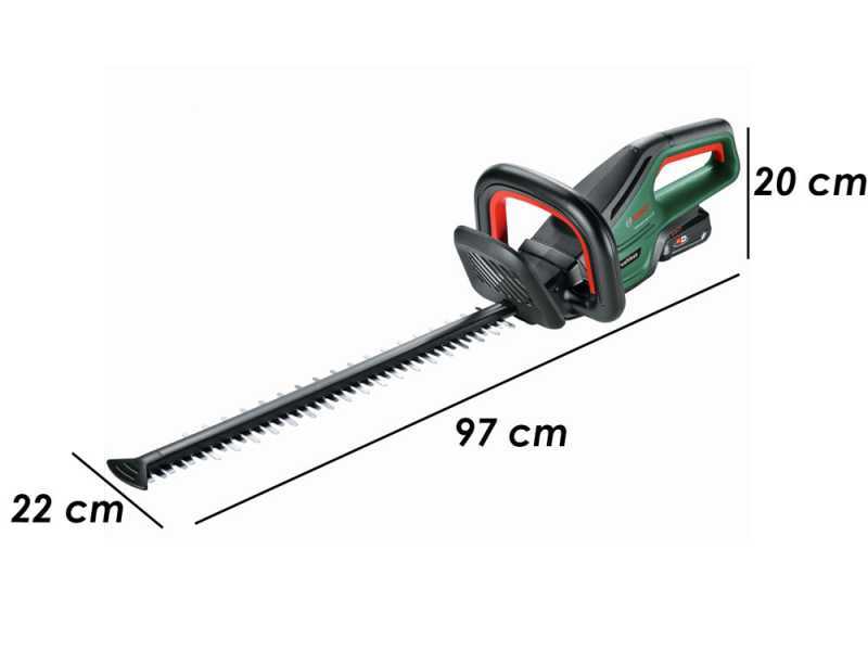Bosch UniversalHedgeCut 18V-50 - Taille-haie &agrave; batterie au lithium - 18V/2.5Ah - Lamier de 50 cm