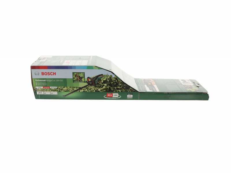 Taille-haie &agrave; batterie au lithium BOSCH UniversalHedgeCut 18V-50 - 2,5 Ah - Lamier de 50 cm