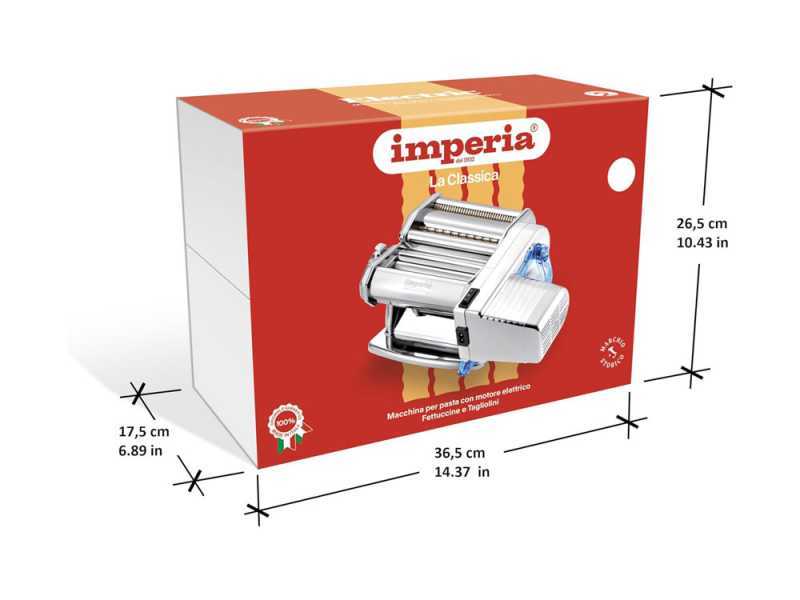 Imperia Electric Ipasta Inox - Laminoir - Machine &agrave; p&acirc;tes &eacute;lectrique/manuelle 65W