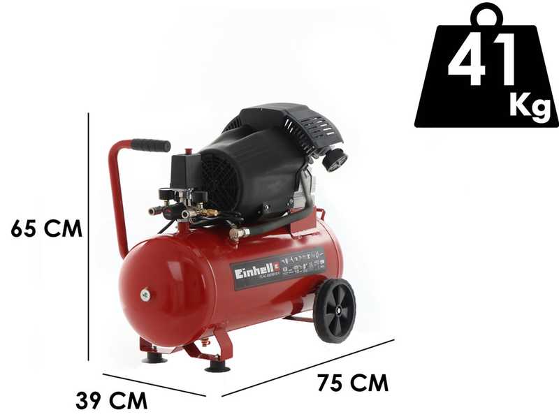 Einhell TC-AC 420/50/10 - Compresseur d'air &eacute;lectrique sur chariot - Moteur 3 CV - 50 L d'air comprim&eacute;