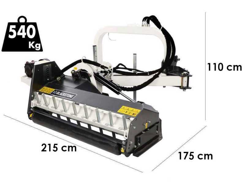 BlackStone BP-LA 165 Hydro -  Broyeur d'accottement lat&eacute;ral &agrave; bras pour tracteur - S&eacute;rie m&eacute;dium-lourde