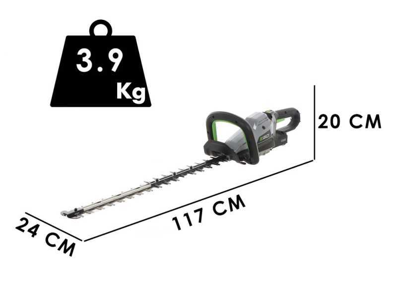 Taille-haies port&eacute; EGO HTX 6500 avec batterie Professional-X EGO BAX1500 de 56V - 28Ah