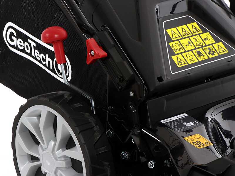 GeoTech S51-170 BMSGW - Tondeuse &agrave; gazon thermique autotract&eacute;e - 4 en 1 - Coupe 51 cm