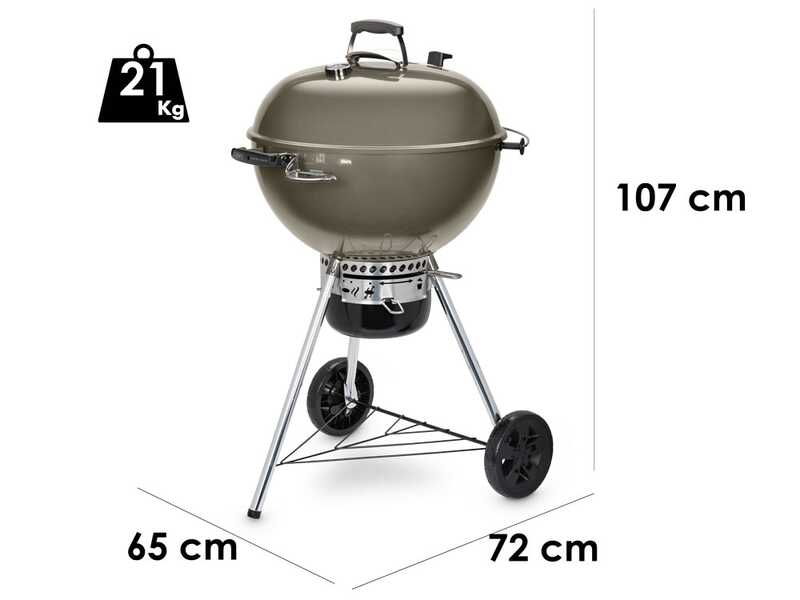 Weber Master Touch GBS C-5750 Smoke Grey - Barbecue &agrave; charbon