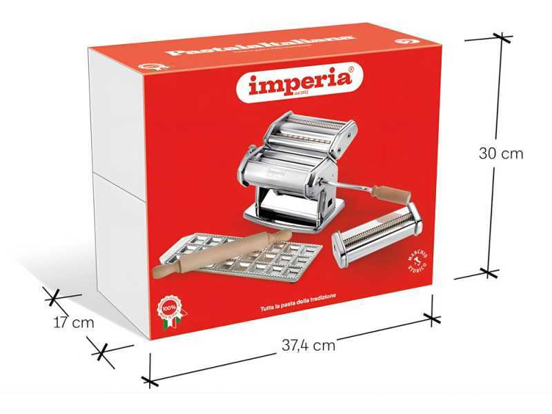 Imperia Pastaia Italiana - Laminoir - Machine &agrave; p&acirc;tes manuelle en INOX