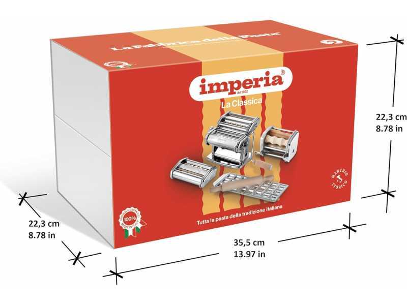 Imperia Fabbrica della Pasta - Laminoir - Machine &agrave; p&acirc;tes manuelle en INOX