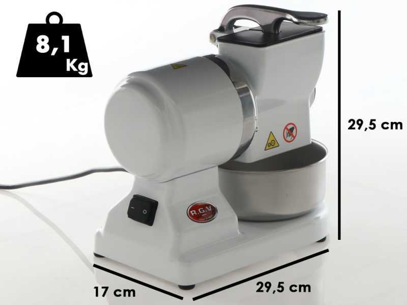 RGV Robusta - R&acirc;pe &eacute;lectrique de table White - En aluminium - 450W