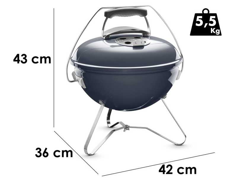 Weber Smokey Joe Premium Blu - Barbecue &agrave; charbon portable