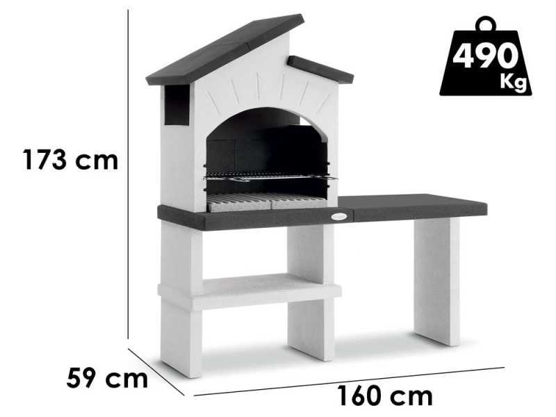 Palazzetti Ravello - Barbecue &agrave; bois et charbon en ma&ccedil;onnerie