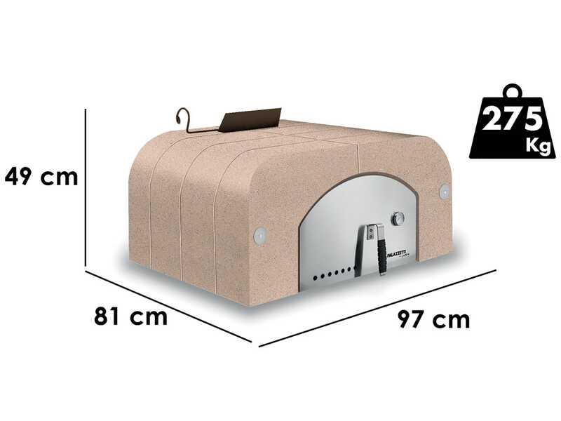 Palazzetti Easy Medium - Four &agrave; bois d'ext&eacute;rieur - Avec chambre 77x65 - Capacit&eacute; de cuisson 4 pizzas