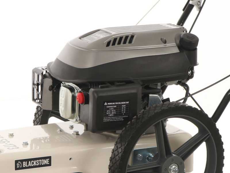 BlackStone WGT 56-173 - D&eacute;broussailleuse &agrave; roues &agrave; essence 4 temps &agrave; pouss&eacute;e manuelle