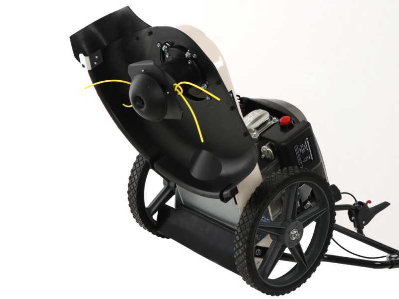BlackStone WGT 56-173 - D&eacute;broussailleuse &agrave; roues &agrave; essence 4 temps &agrave; pouss&eacute;e manuelle