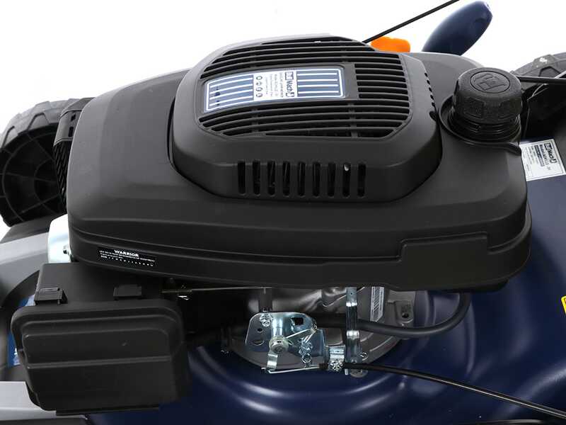 BullMach ACHILLE 51 - Tondeuse &agrave; gazon thermique tract&eacute;e - 4 en 1 -  Moteur de 224 cc - D&eacute;marrage &eacute;lectrique
