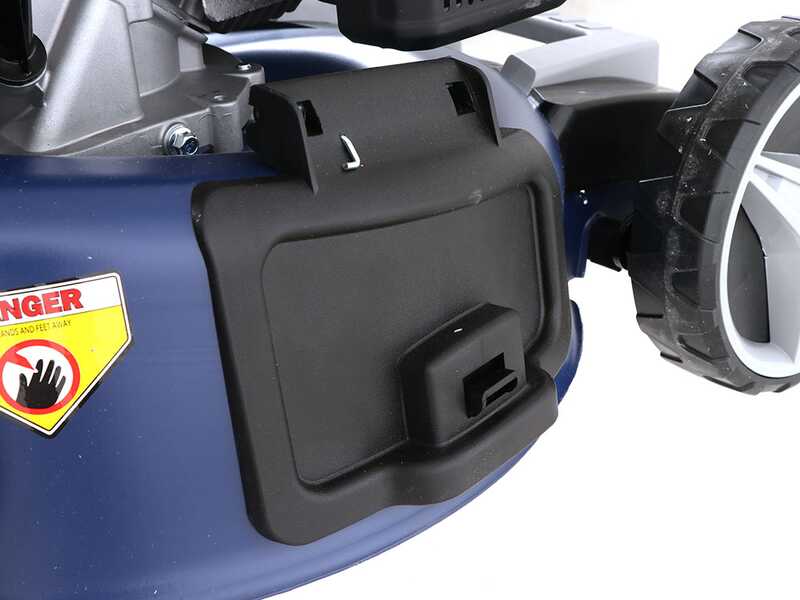 BullMach ACHILLE 51 - Tondeuse &agrave; gazon thermique tract&eacute;e - 4 en 1 -  Moteur de 224 cc - D&eacute;marrage &eacute;lectrique