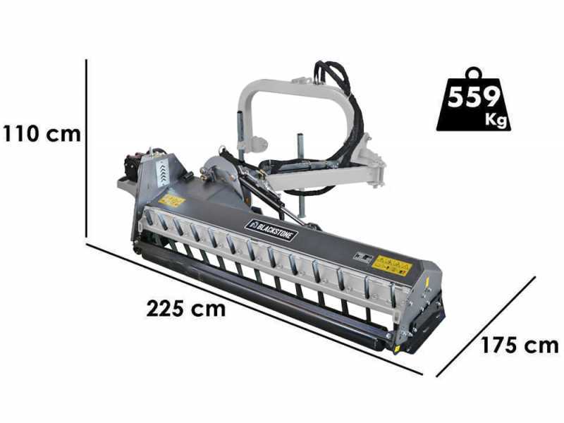 BlackStone BP-LA 180 Hydro - Broyeur d'accotement lat&eacute;ral &agrave; bras pour tracteur - S&eacute;rie m&eacute;dium-lourde