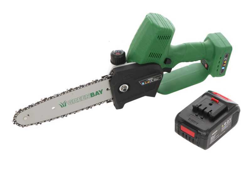 &Eacute;lagueuse &agrave; batterie GreenBay TopSaw 8 - 2 batteries de 21V - 4Ah