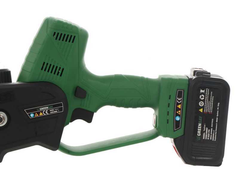 &Eacute;lagueuse &agrave; batterie GreenBay TopSaw 8 - 2 batteries de 21V - 4Ah