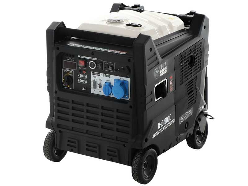 BlackStone B-iG 9000 - Groupe &eacute;lectrog&egrave;ne inverter insonoris&eacute; sur chariot 7.5 kW - Continu 7 kW Monophas&eacute;