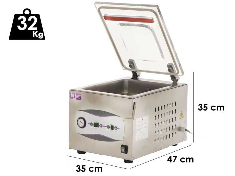 Besser Vacuum Fusion 27 - Machine sous vide &agrave; cloche - Barre de soudure de 27 cm