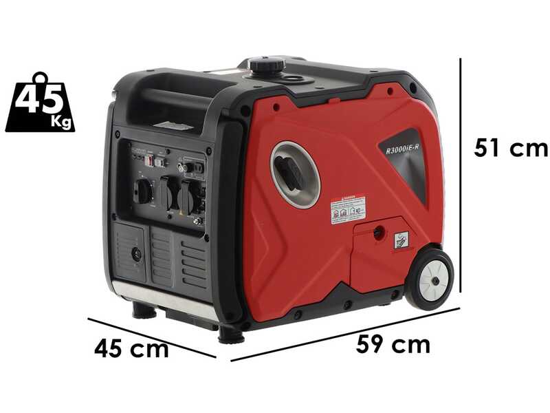 Rato R3000iE-R - Groupe &eacute;lectrog&egrave;ne &agrave; inverter 3.5 kW monophas&eacute; - Version trolley