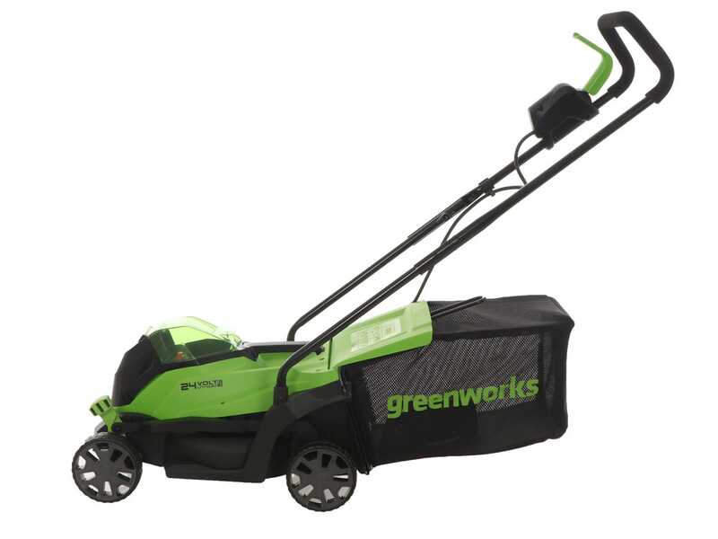 Tondeuse &eacute;lectrique &agrave; batterie Greenworks GD24LM33 24V - 33 cm - Batterie 4Ah